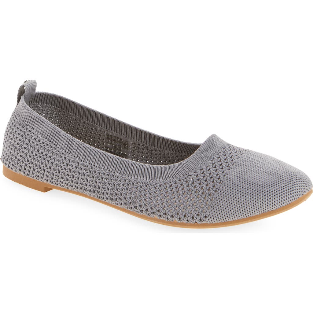 Danskin Vision Knit Ballet Flat In Grey