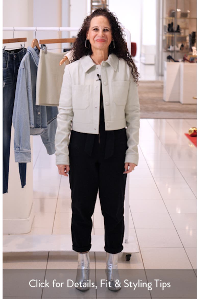 Crop Leather Jacket video