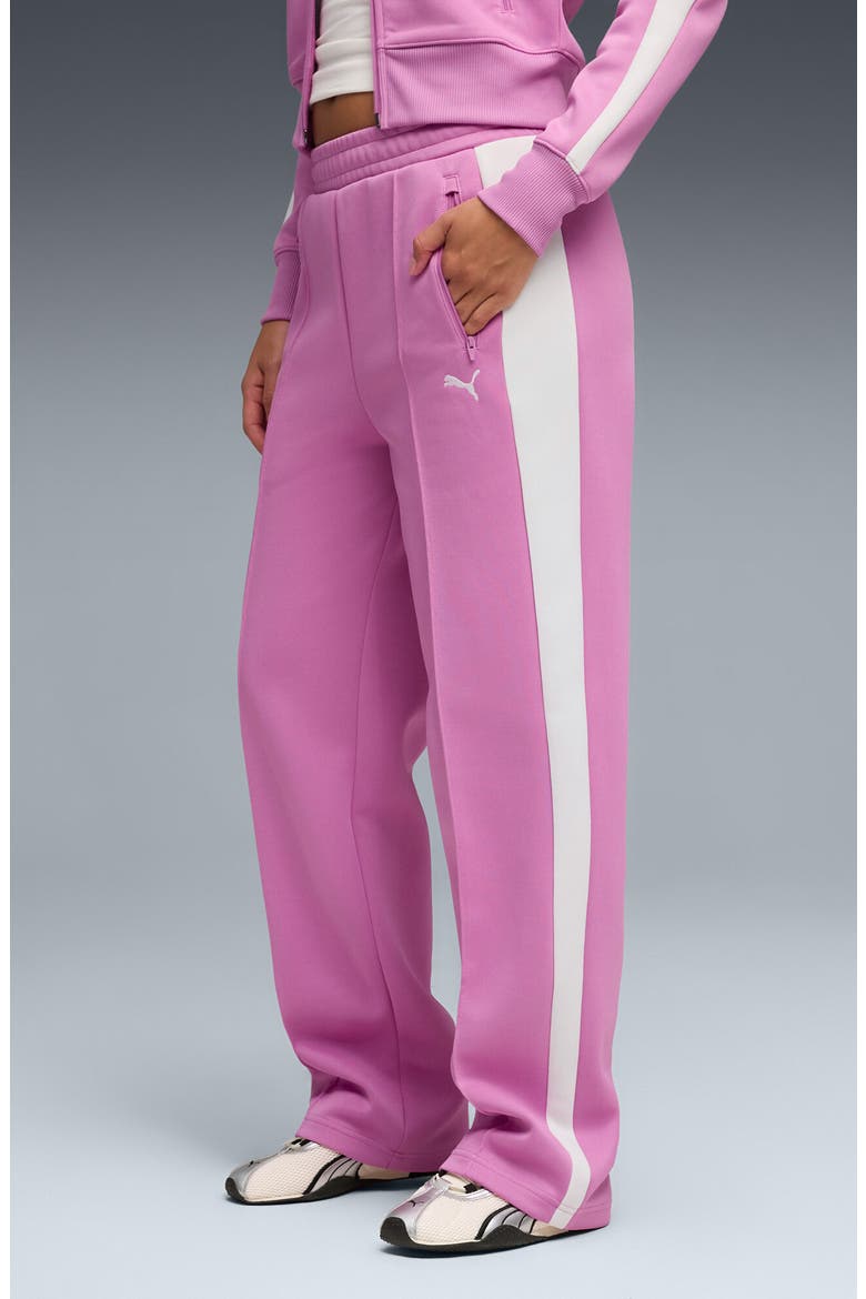 T7 Always On Straight Leg Track Pants, Main, color, MAUVE POP