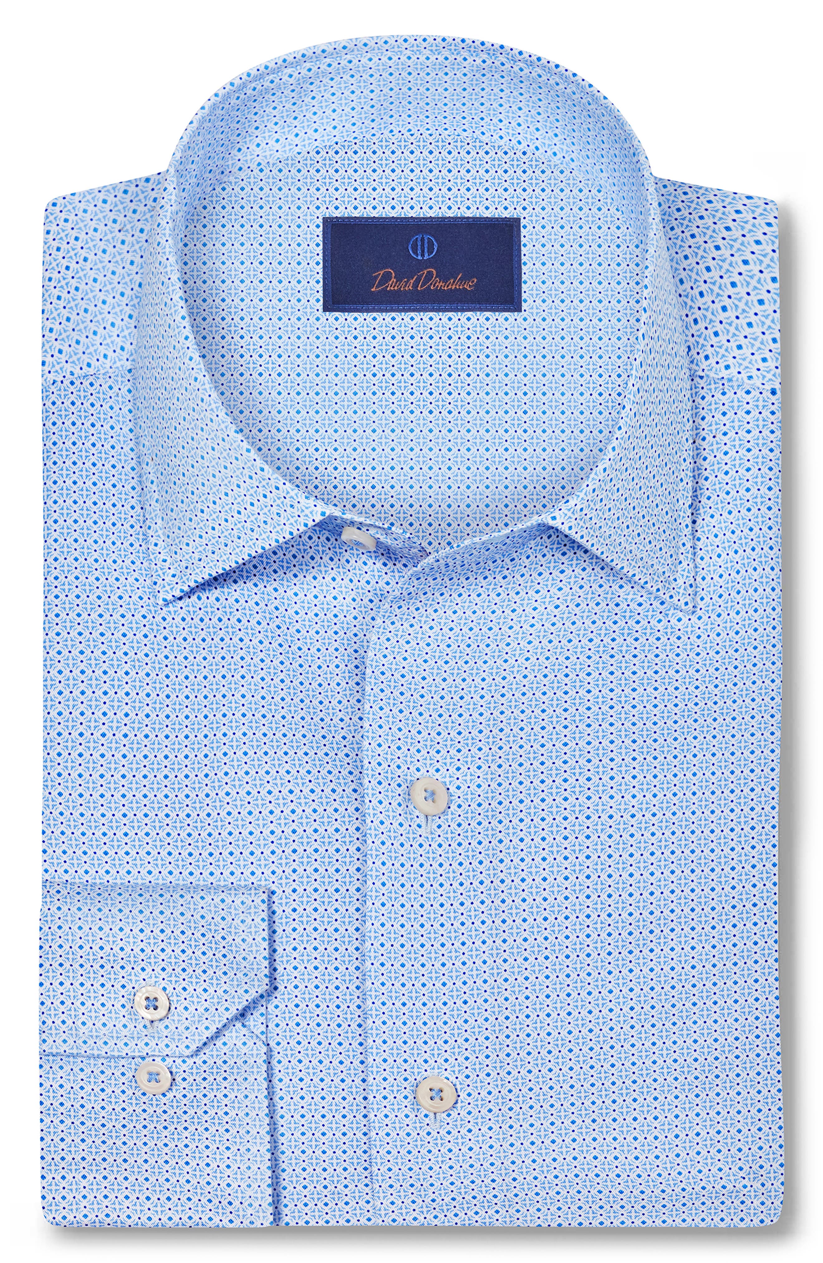 Geometric Cotton Sport Shirt