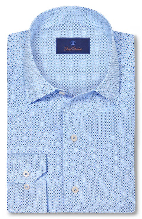 Geometric Cotton Sport Shirt