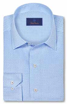 Geometric Cotton Sport Shirt