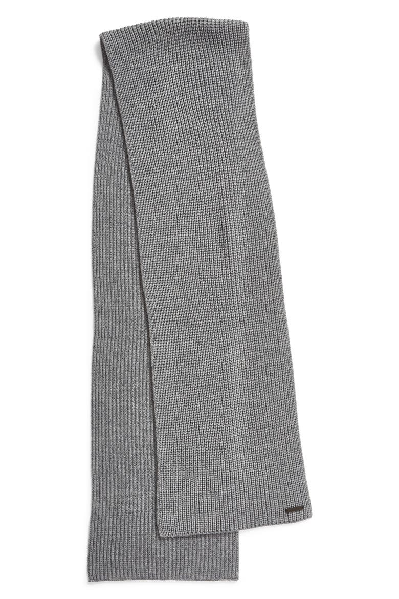 Half Cardigan Scarf, Alternate, color, GREY MARL