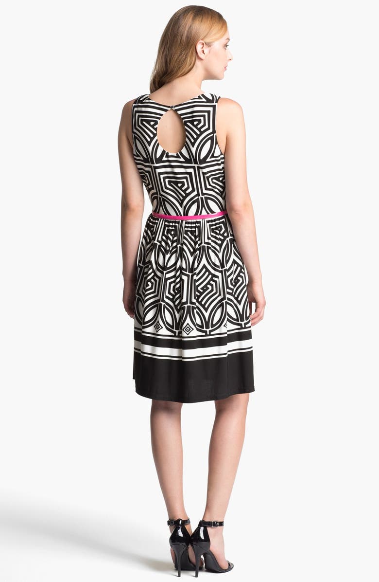 Eliza J Stretch Fit & Flare Dress, Alternate, color,