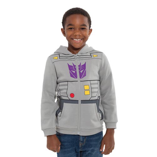 Transformers Megatron Cosplay Zip-up Hoodie In Gray