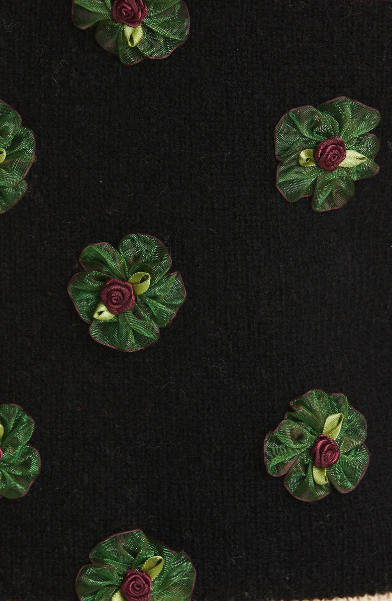 YanYan Checked Knit Crop Top, Alternate, color,