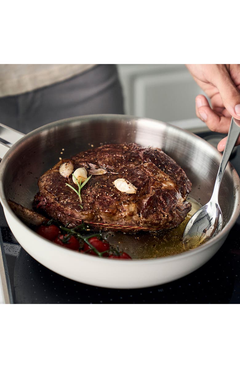 ZWILLING Pure 11-Inch Stainless Steel Ivory Sauté Pan, Alternate, color, Ivory White