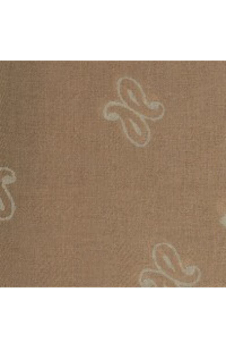 GERARD DAREL Dorine Square Paisley Print Scarf, Alternate, color, Green Khaki