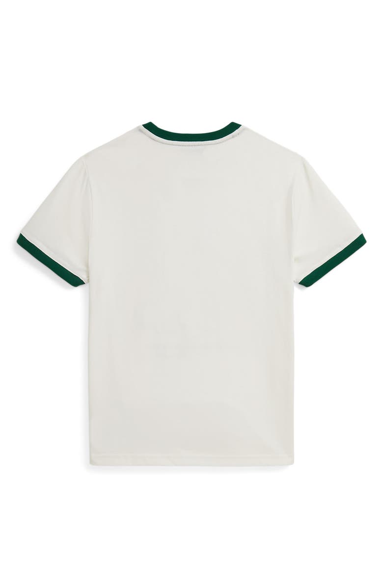 Polo Ralph Lauren Kids' Polo Bear Ringer Graphic T-Shirt, Alternate, color, Fa25 Bear Nevis W/ New Forest