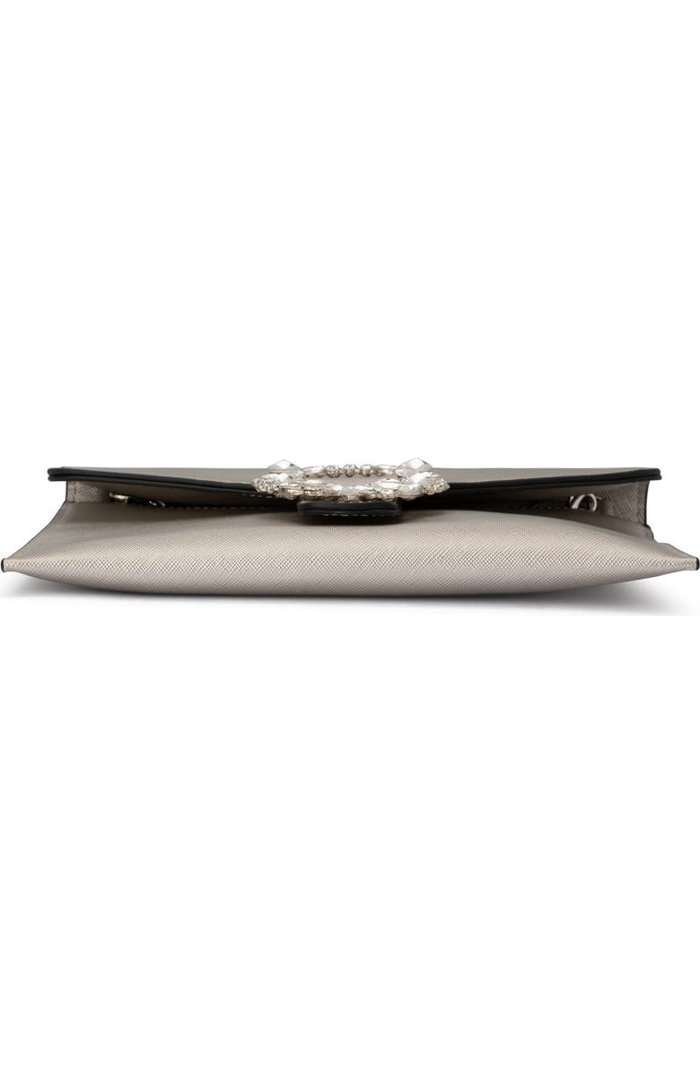 Olga Berg Annalee Crystal Trim Clutch, Alternate, color,