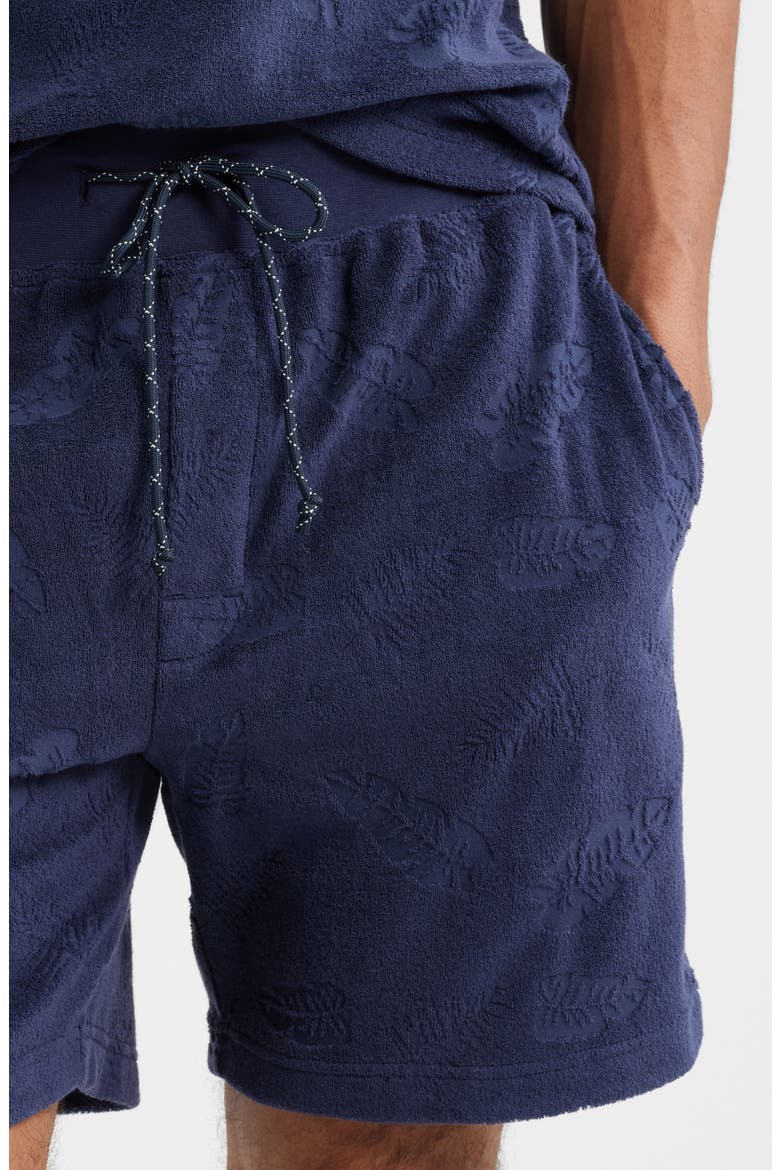 Shadow Hibiscus Lounge Shorts, Alternate, color, NAVY HIBISCUS