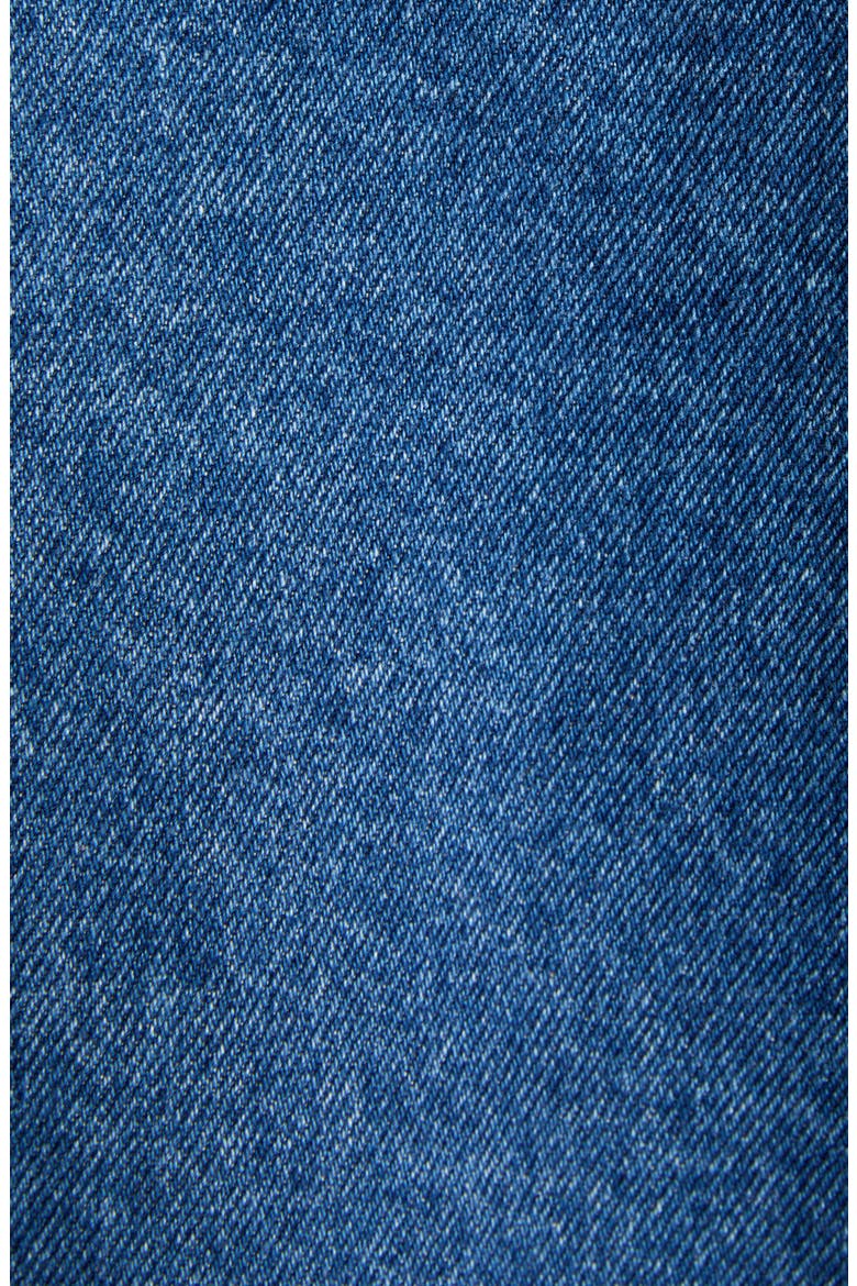 Intrecciato Collar Denim Jacket, Alternate, color, 4300 MID BLUE