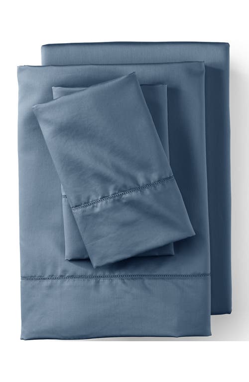 LANDS' END LANDS' END 700 THREAD COUNT LUXE SATEEN EGYPTIAN COTTON NO IRON BED SHEET SET