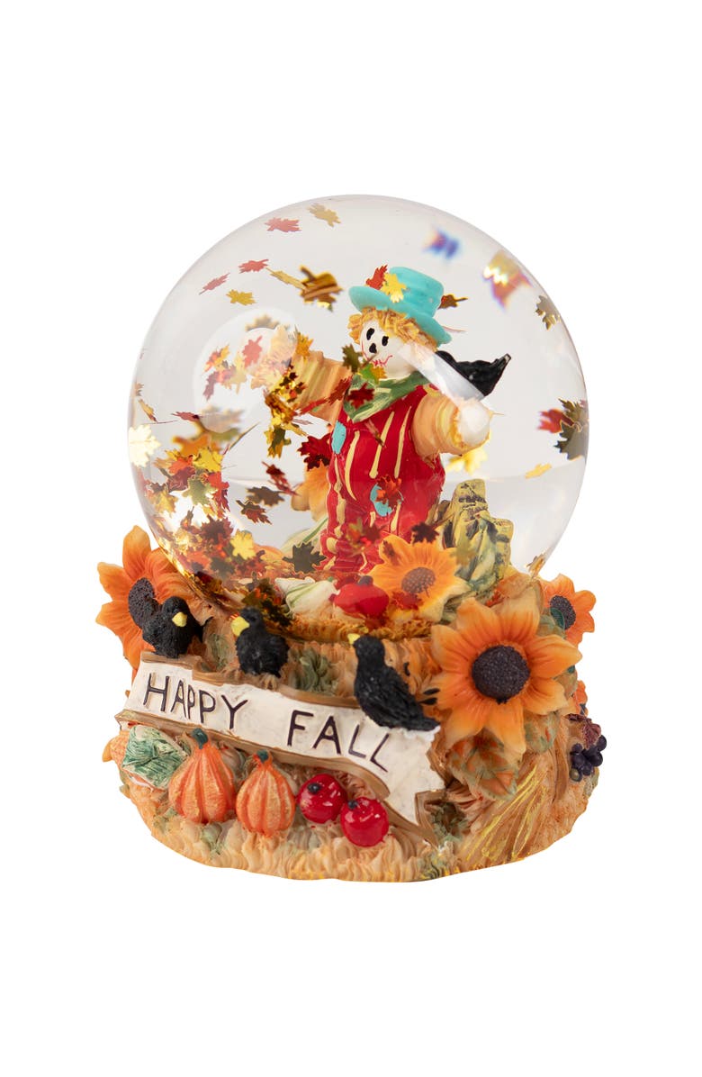 Northlight Scarecrow Happy Fall Harvest Snow Globe - 5.5", Alternate, color, Multi