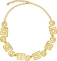 Ottoman Hands Megara Geometric Spiral Necklace