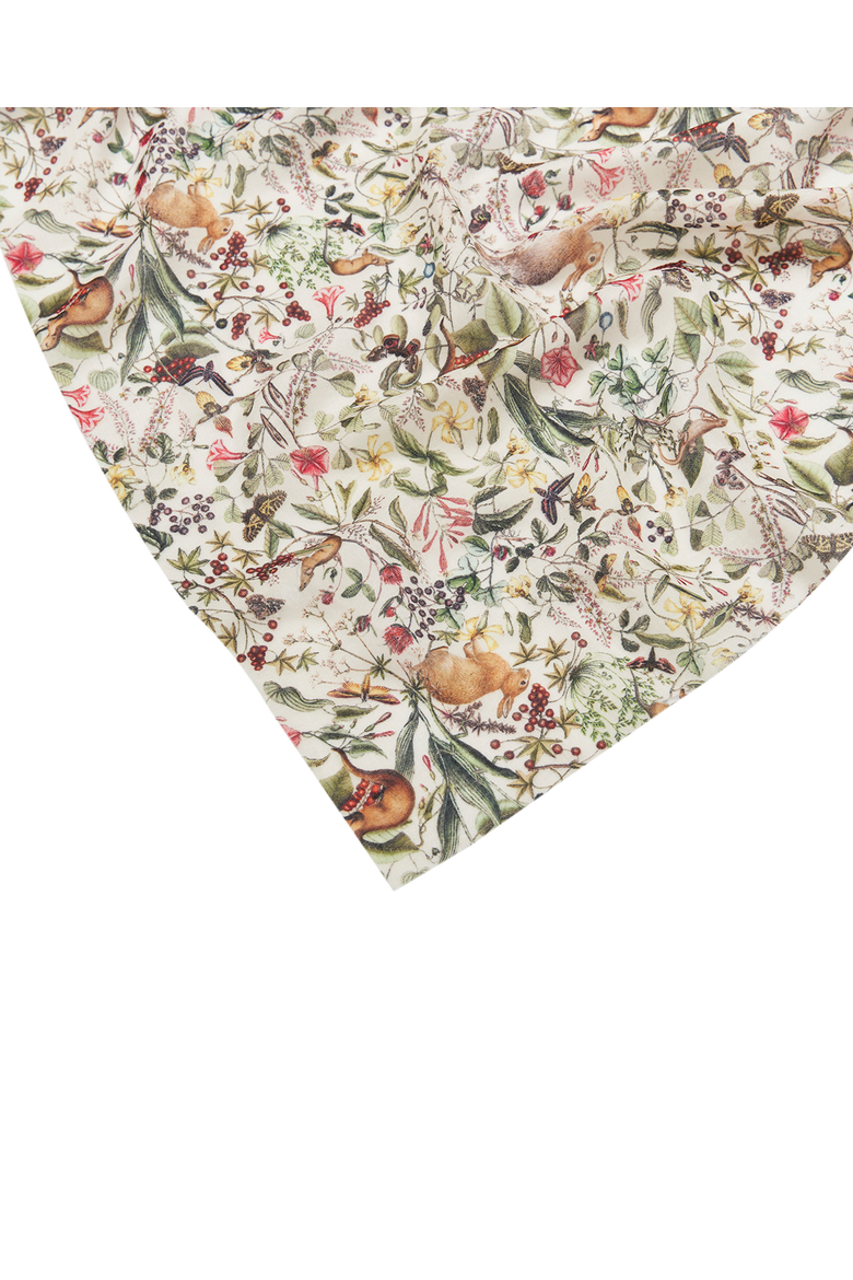 Garden Floral Lightweight Long Scarf, Alternate, color, Light Beige