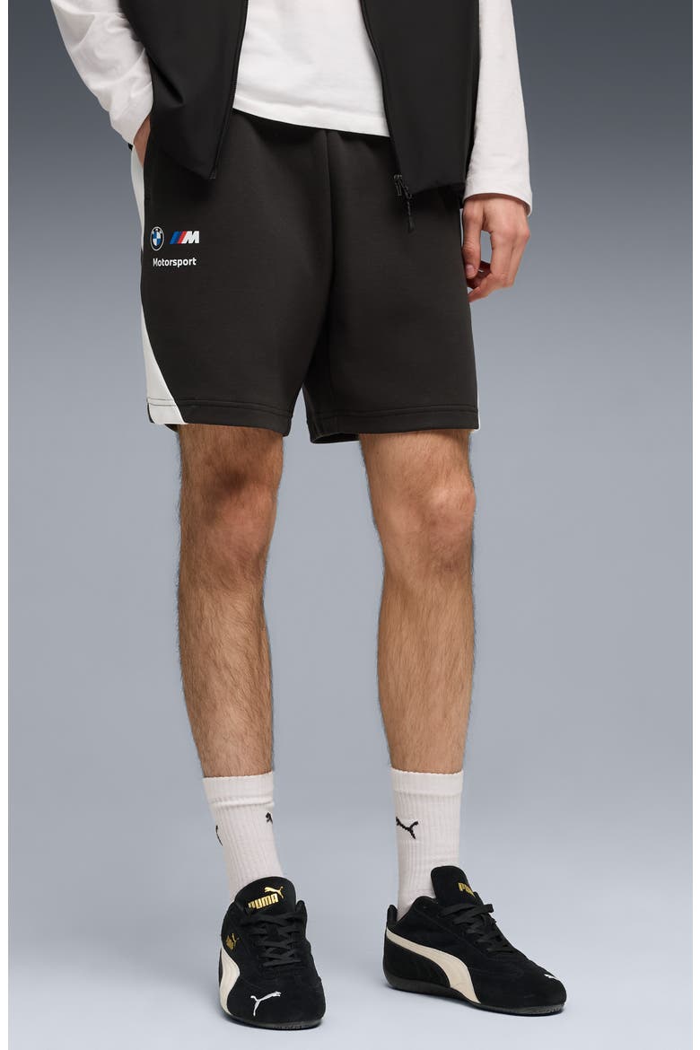 BMW M Motorsport Sweat Shorts, Alternate, color, PUMA BLACK