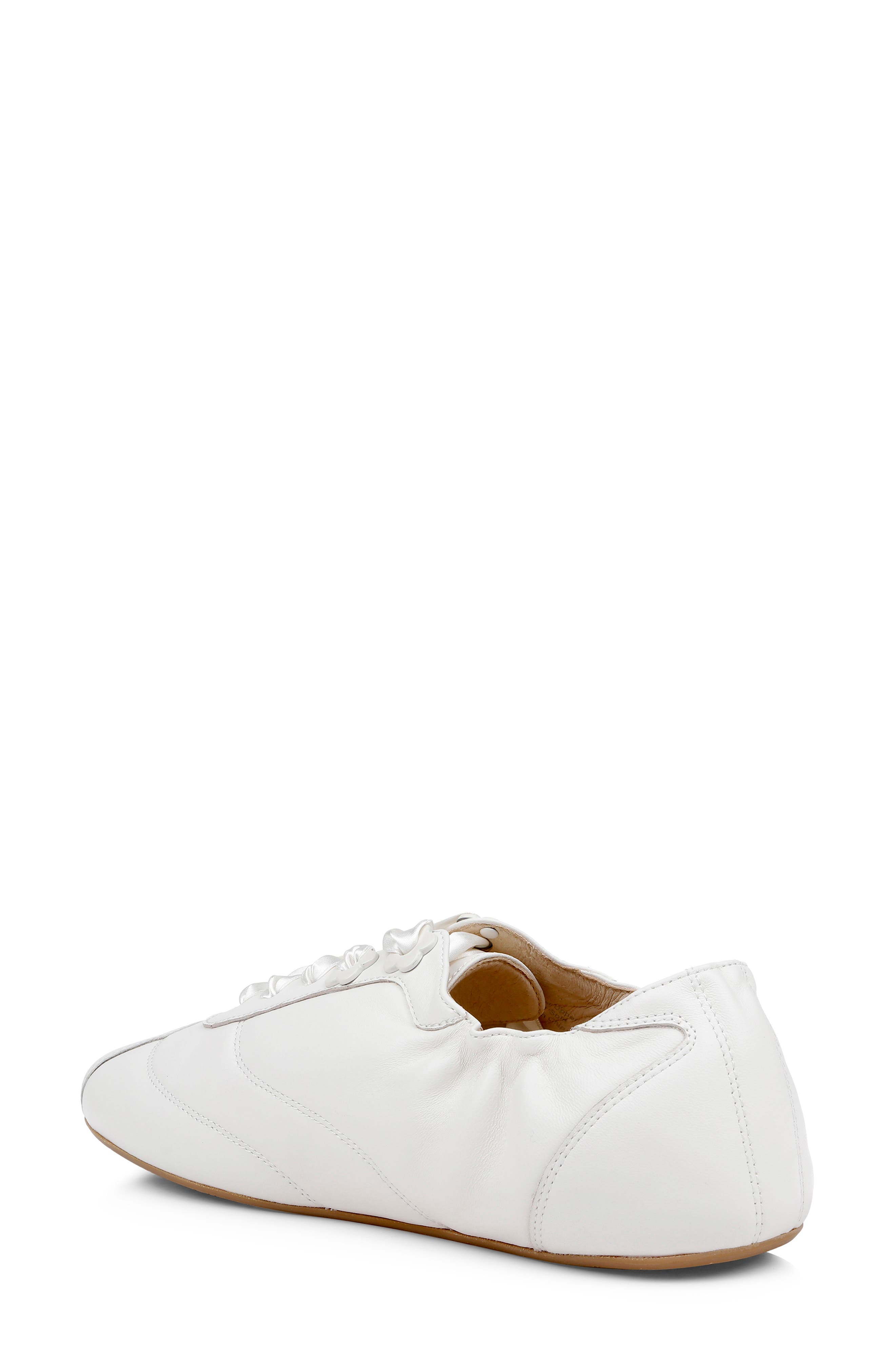Badgley Mischka Collection Wilmott Sneaker, Alternate, color, White Leather