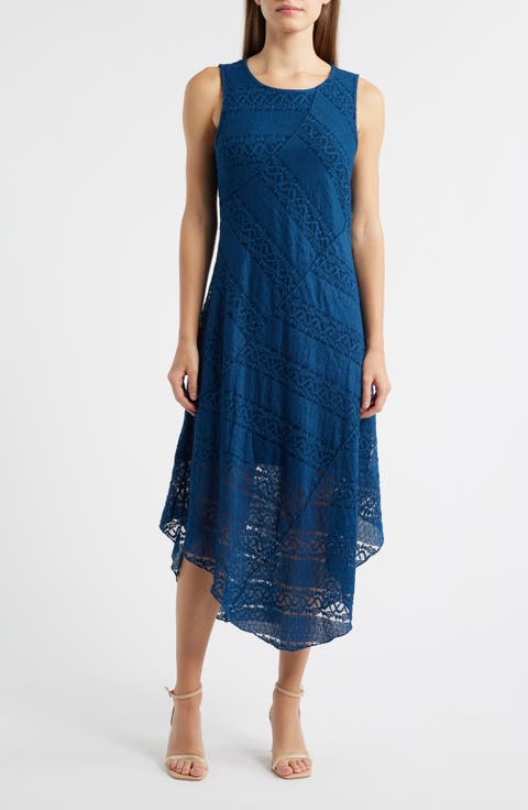 Ribbon Lace Sleeveless Maxi Dress