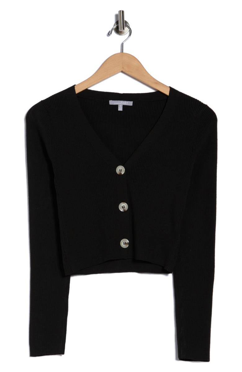 Tart Myka V-Neck Cardigan, Alternate, color, Black