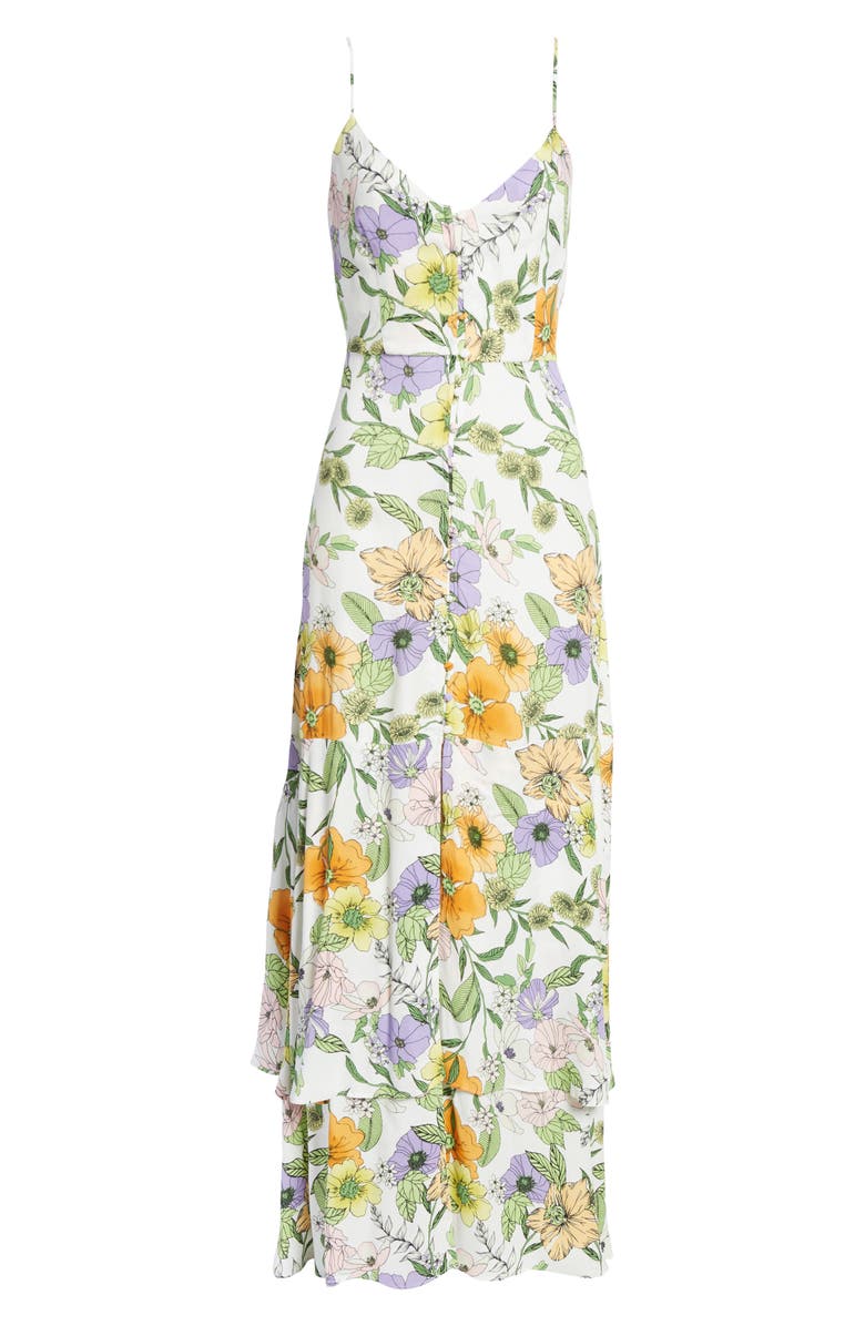 AFRM Nella Print Sleeveless Maxi Dress, Alternate, color, 