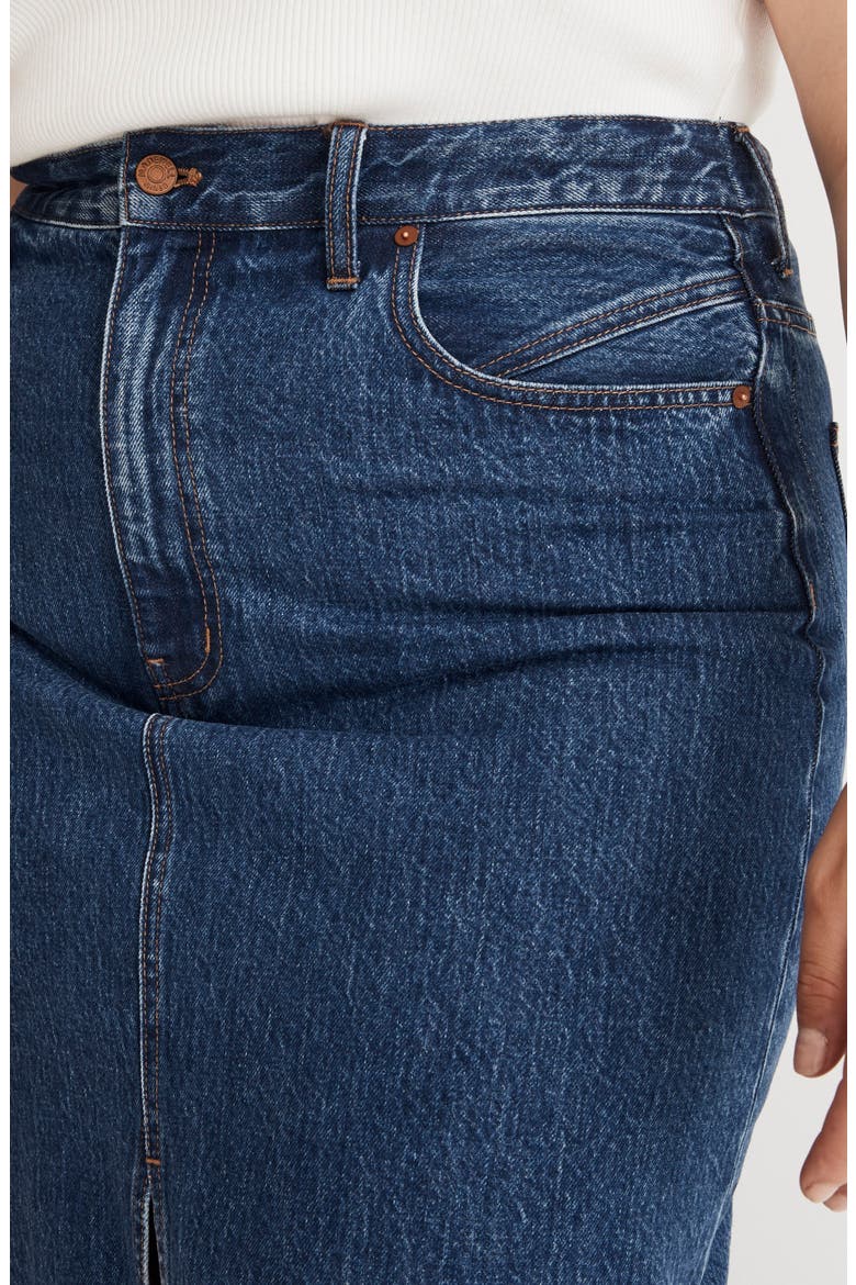 Denim Maxi Skirt, Alternate, color, PINELAND WASH