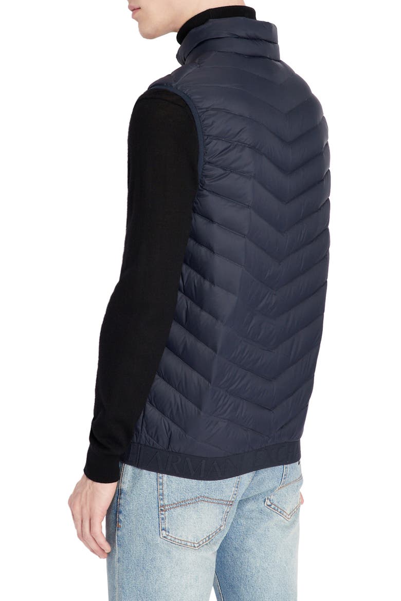 Packable Down Puffer Vest, Alternate, color, NAVY