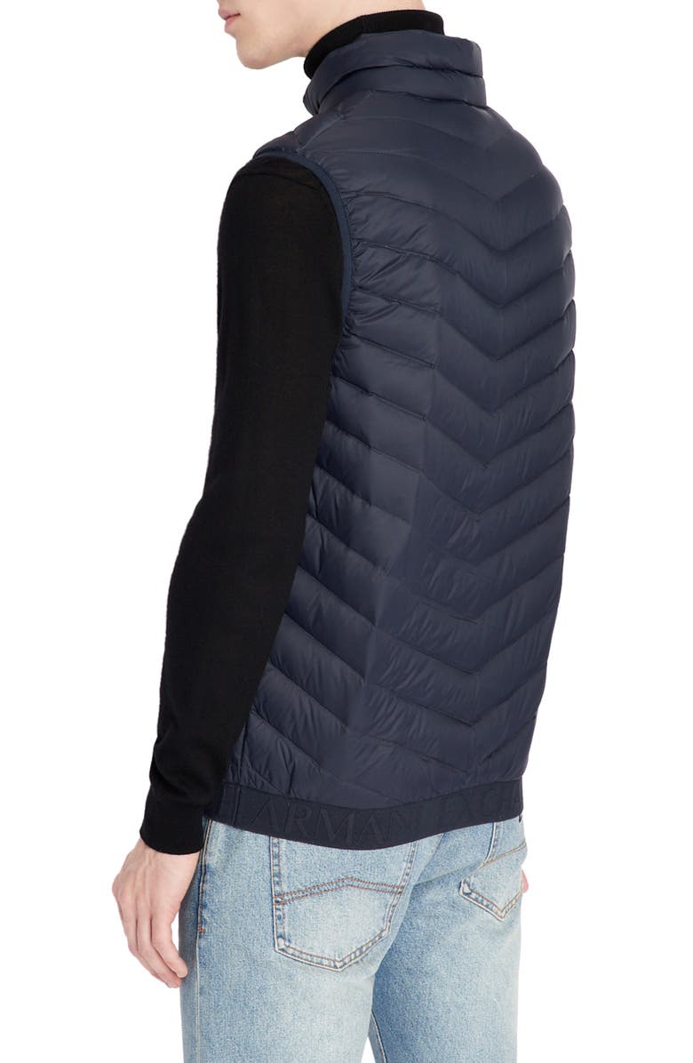 Armani Exchange Packable Down Puffer Vest, Alternate, color, 