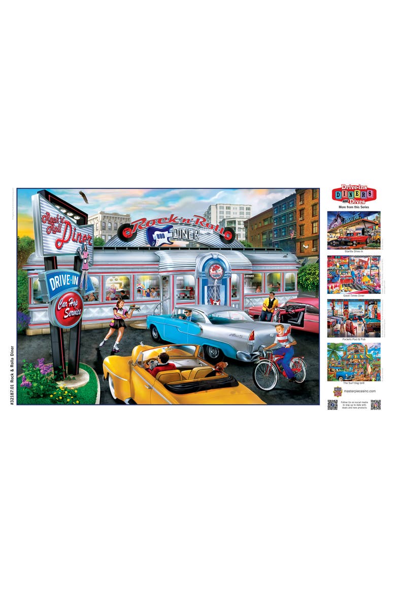 Rock & Rolla Diner 500 Piece Puzzle, Alternate, color, Multicolor