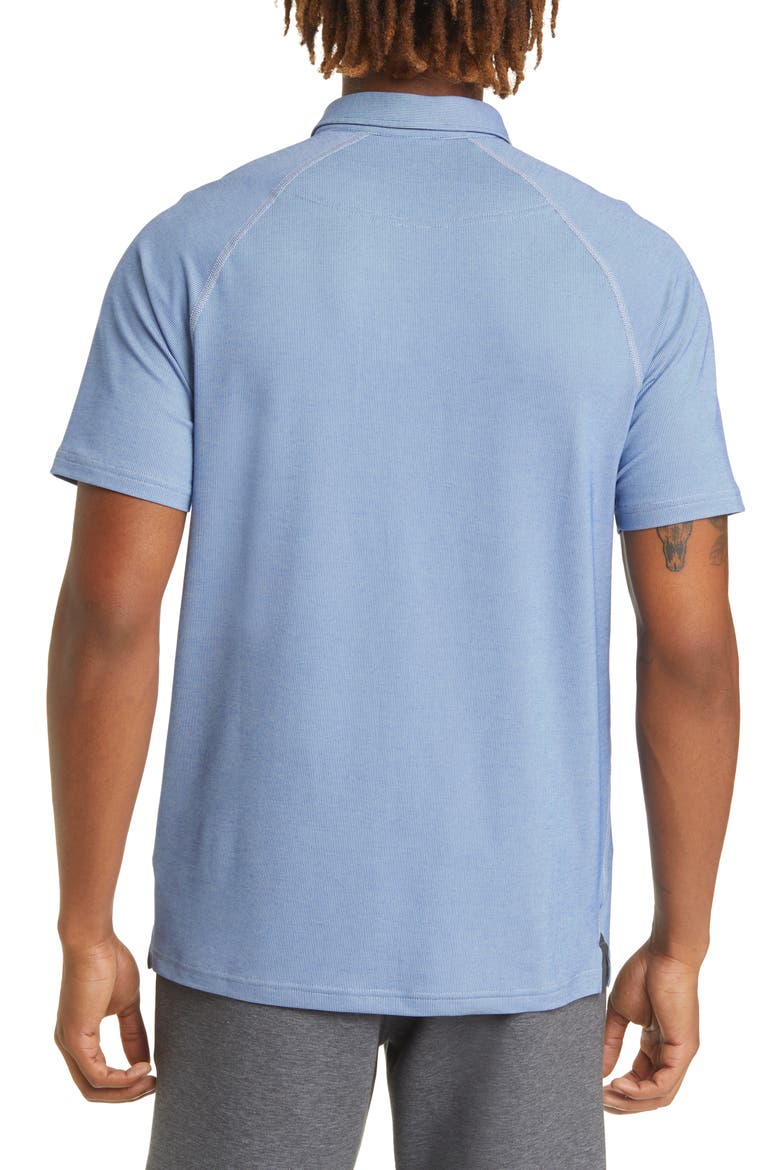 Delta Piqué Performance Polo, Alternate, color, SODALITE BLUE/ HERON