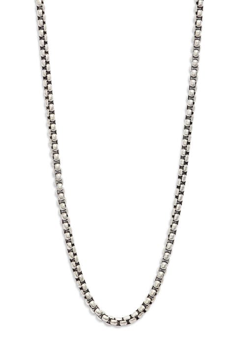 Rhapsody Round Box Chain Necklace