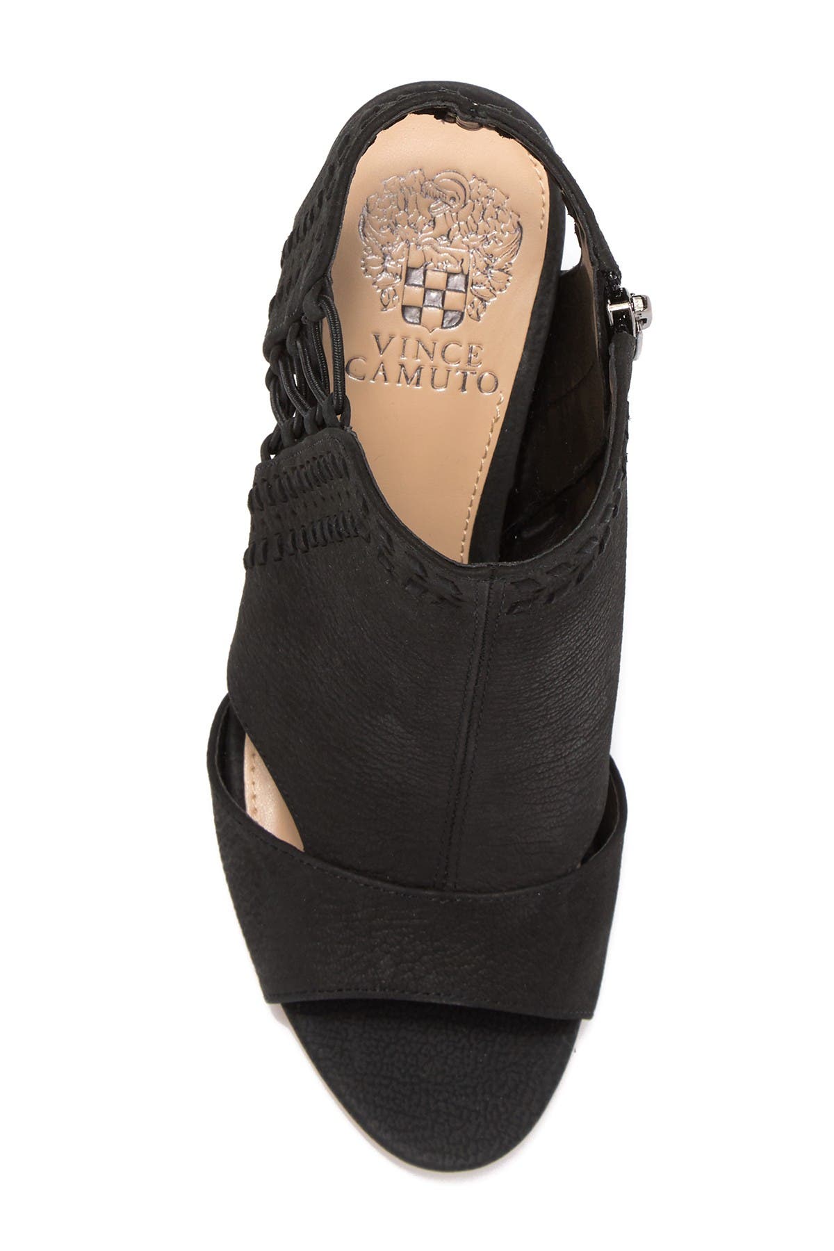 Vince Camuto Emmia Woven Leather Block Heel Sandal, Alternate, color, 