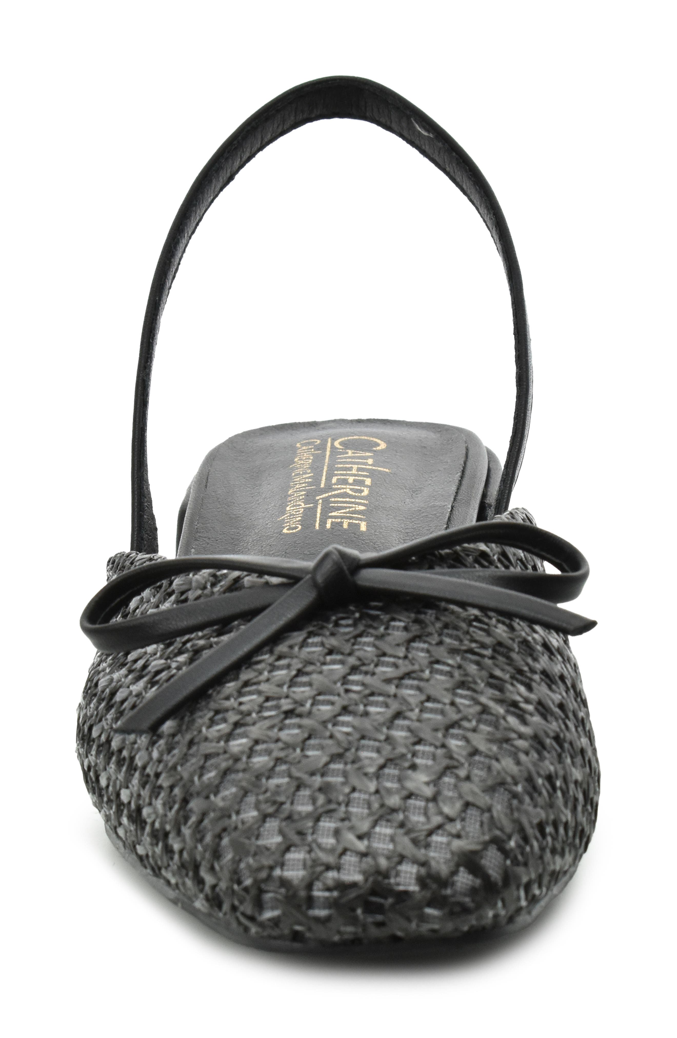 Catherine Catherine Malandrino Slingback Raffia Mule Flat, Alternate, color, 