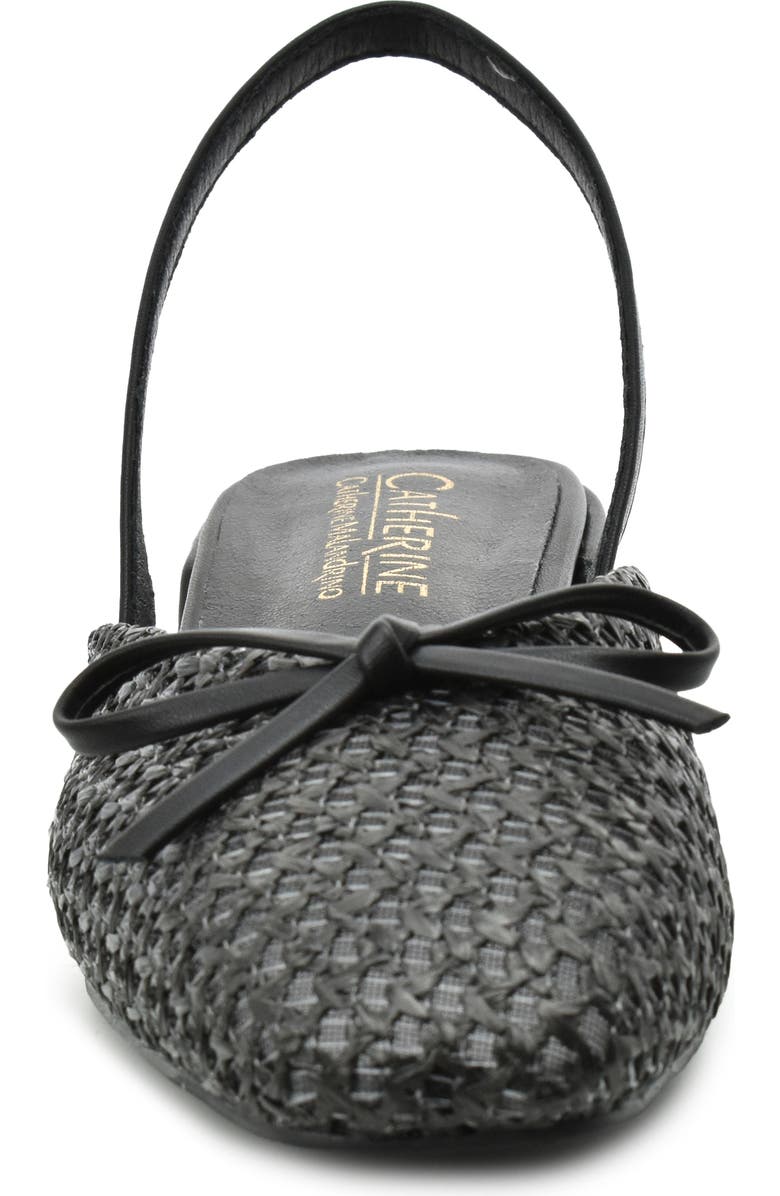 Catherine Catherine Malandrino Slingback Raffia Mule Flat, Alternate, color,