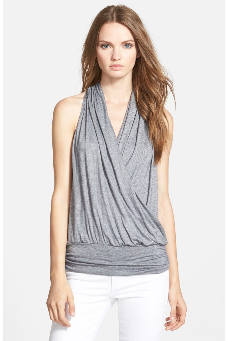 'Agnes' Surplice Tank, Main, color, PINSTRIPES