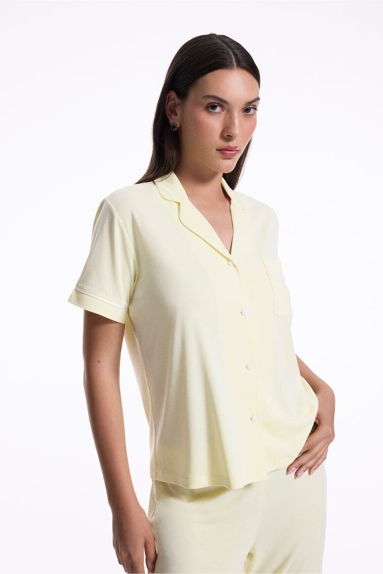 Capri Extra Soft Pyjama Set, Alternate, color, Yellow