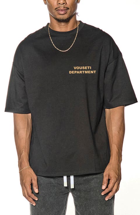 Department Oversize Cotton Graphic T-Shirt