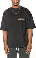 VOUSETI Department Oversize Cotton Graphic T-Shirt