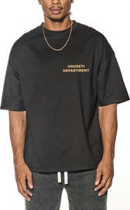 VOUSETI Department Oversize Cotton Graphic T-Shirt