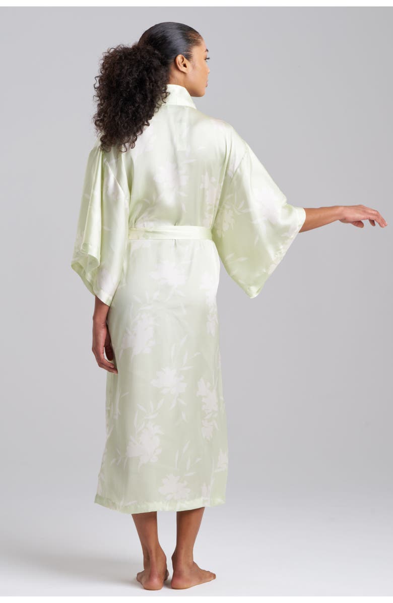 Natori LILY - PRINTED SATIN Icon Robe, Alternate, color,