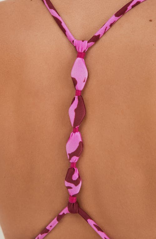 Vix Paula Hermanny Oc Ponche Alexa T-back Bikini Top In Purple