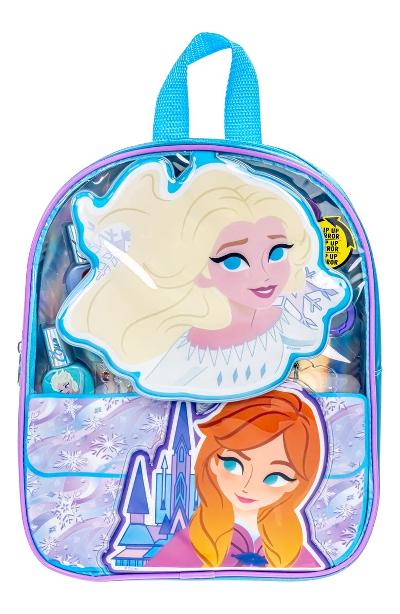 TOWNLEYGIRL x Disney<sup>®</sup> Kids' Frozen Backpack Cosmetic Set, Main, color, Blue