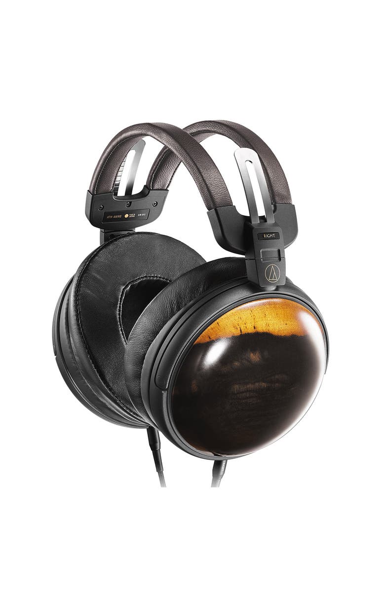 Audio-Technica ATH-AWKG Closed-Back Kurogaki Over-Ear Headphones, Main, color,