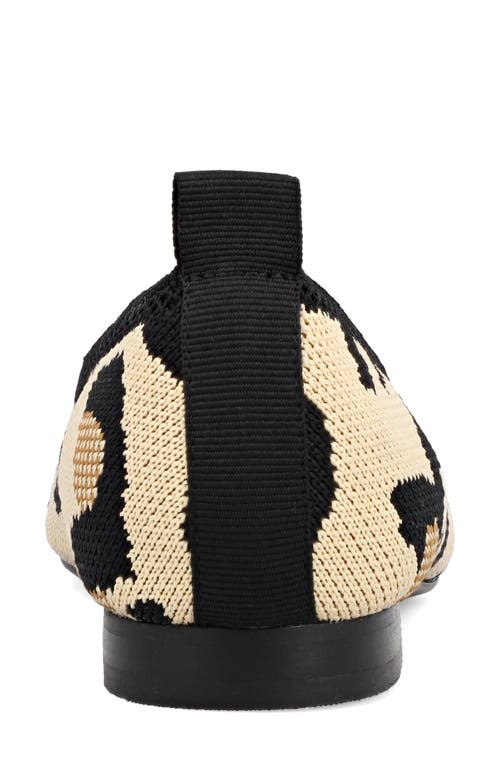 Shop Mia Raisa Stretch Knit Flat In New Leopard