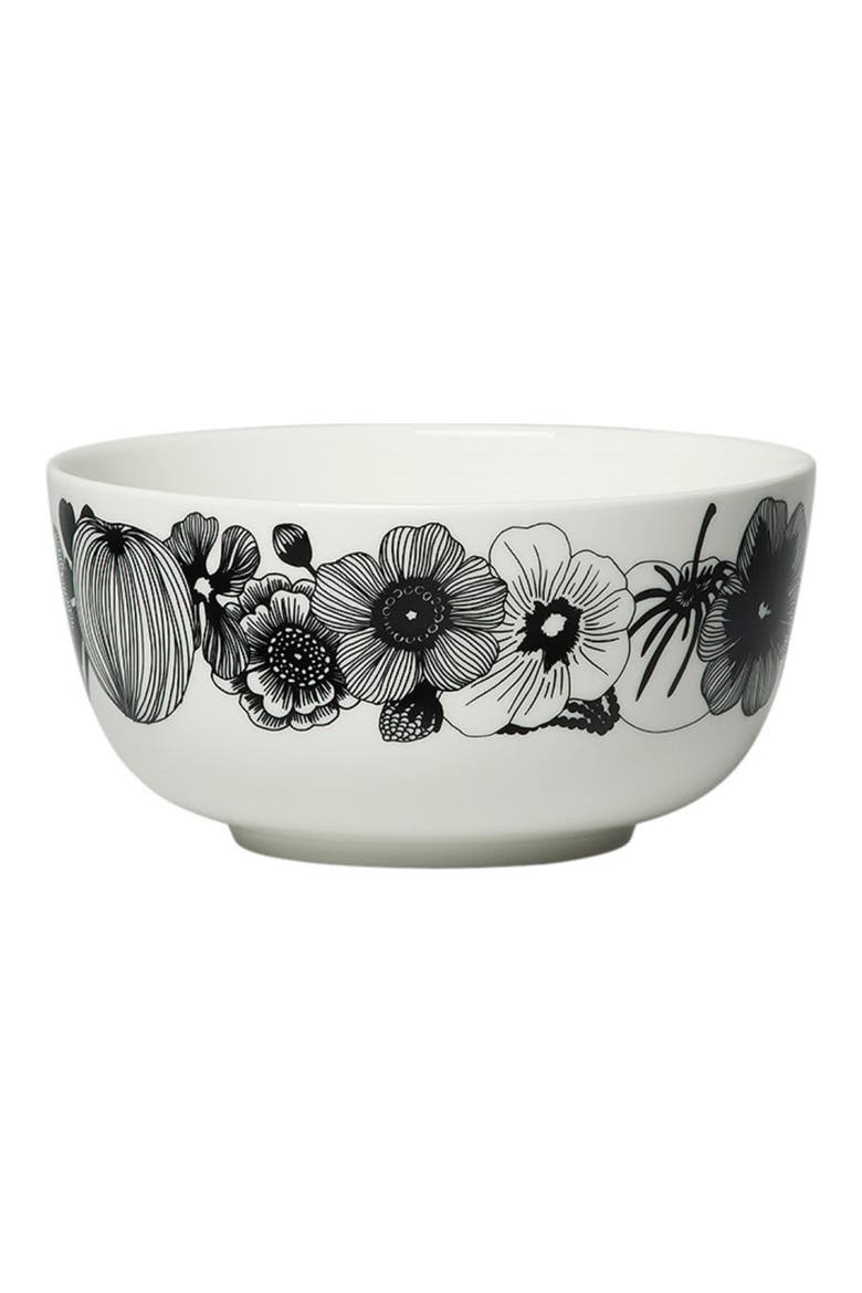 Oiva Siirtolapuutarha Bowl, Main, color, BLACK/ WHITE