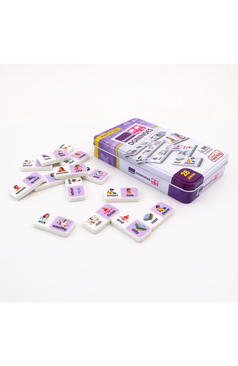 Junior Learning Synonyms Dominoes Educational Aid, Alternate, color, Multicolored
