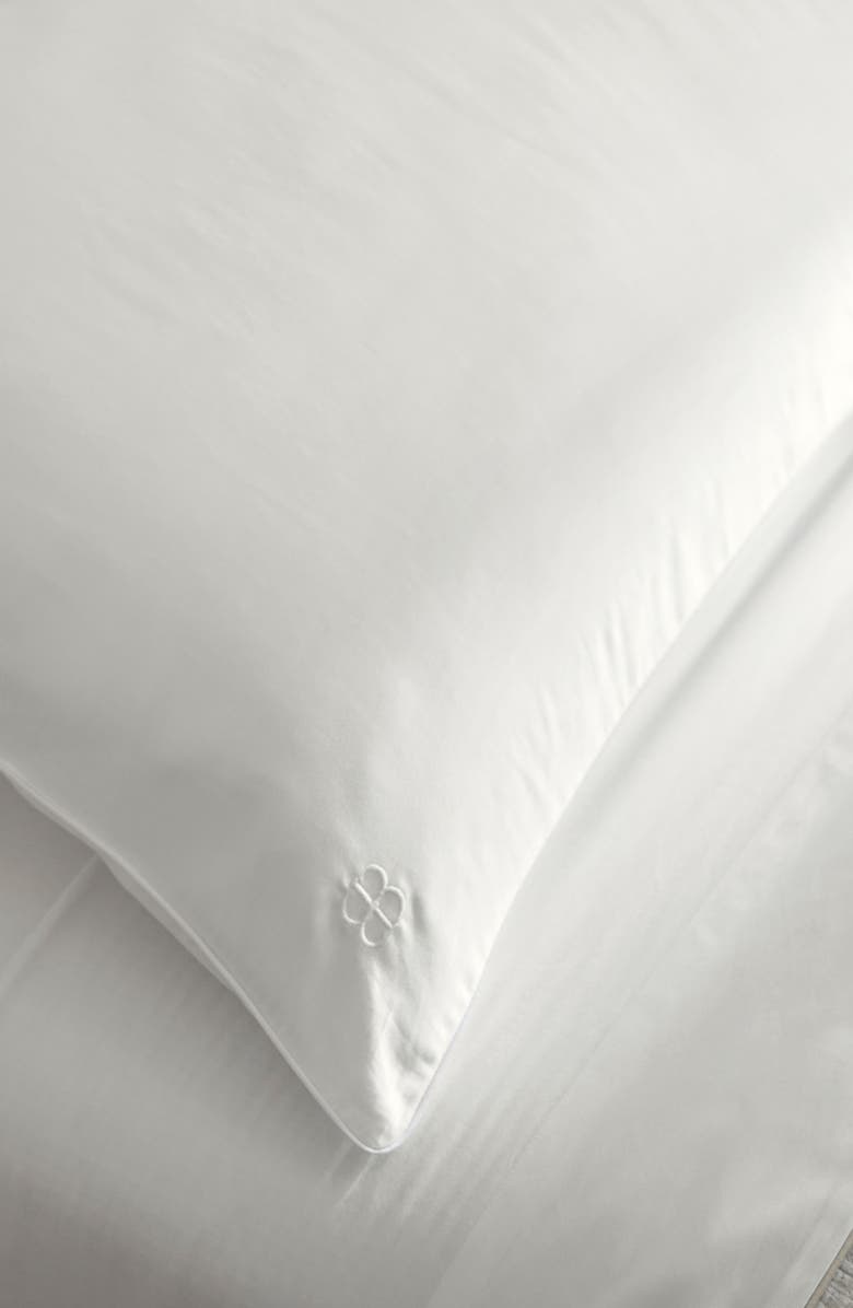 Boll & Branch Signature Piped Edge Duvet Set, Alternate, color, White/ White