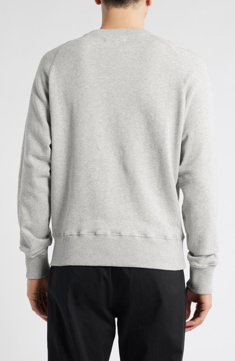 MERZ B SCHWANEN Retro Fleece Lightweight Sweatshirt, Alternate, color, Grey Melange