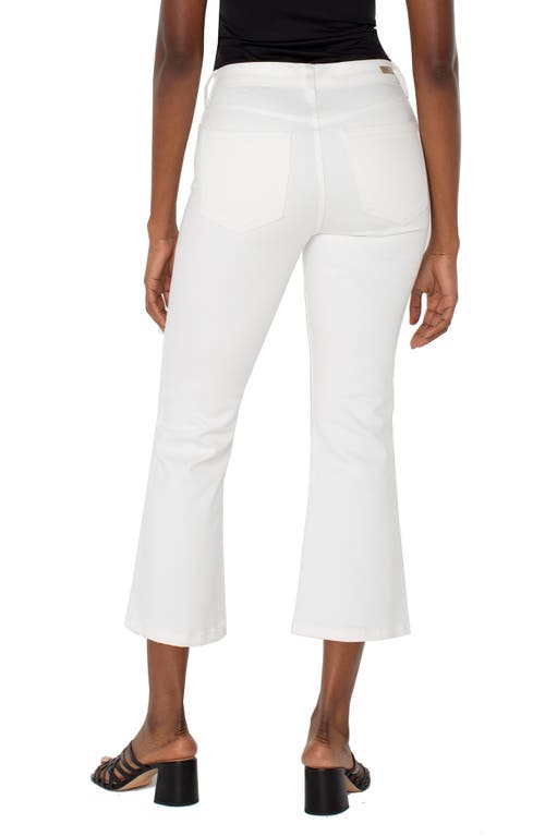 Liverpool Los Angeles Hannah Crop Flare Jeans In White