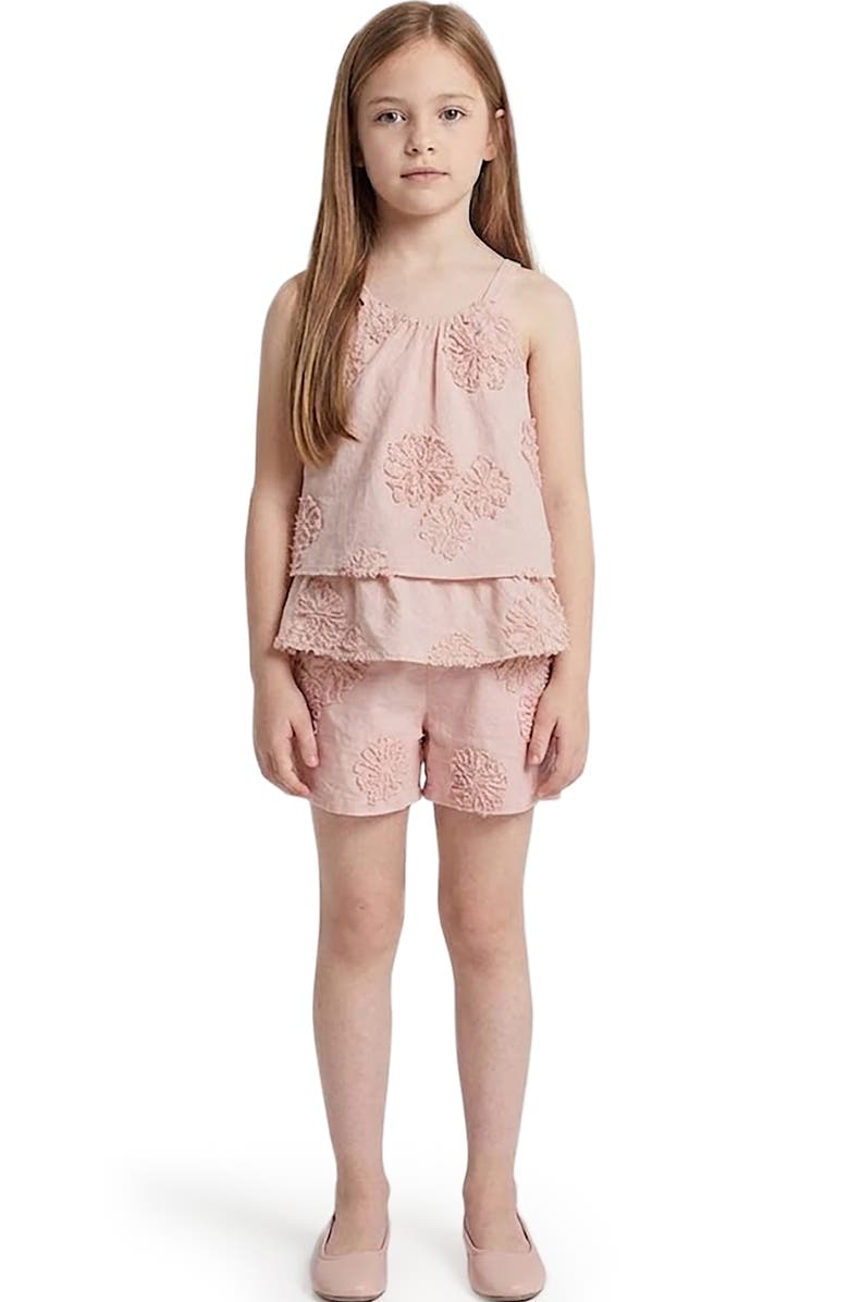 Hayden Girls Kids' Floral Appliqué Shorts, Alternate, color, Blush